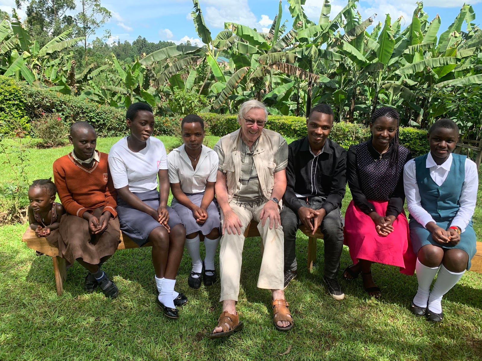 Peter sat down with some pupils from 
